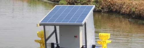 Bantu Petani Tambak Udang, KKN ITS Rancang Aerator Berbasis Fotovoltaic