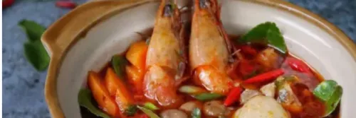 Resep Tom Yam Seafood Udang Ikan