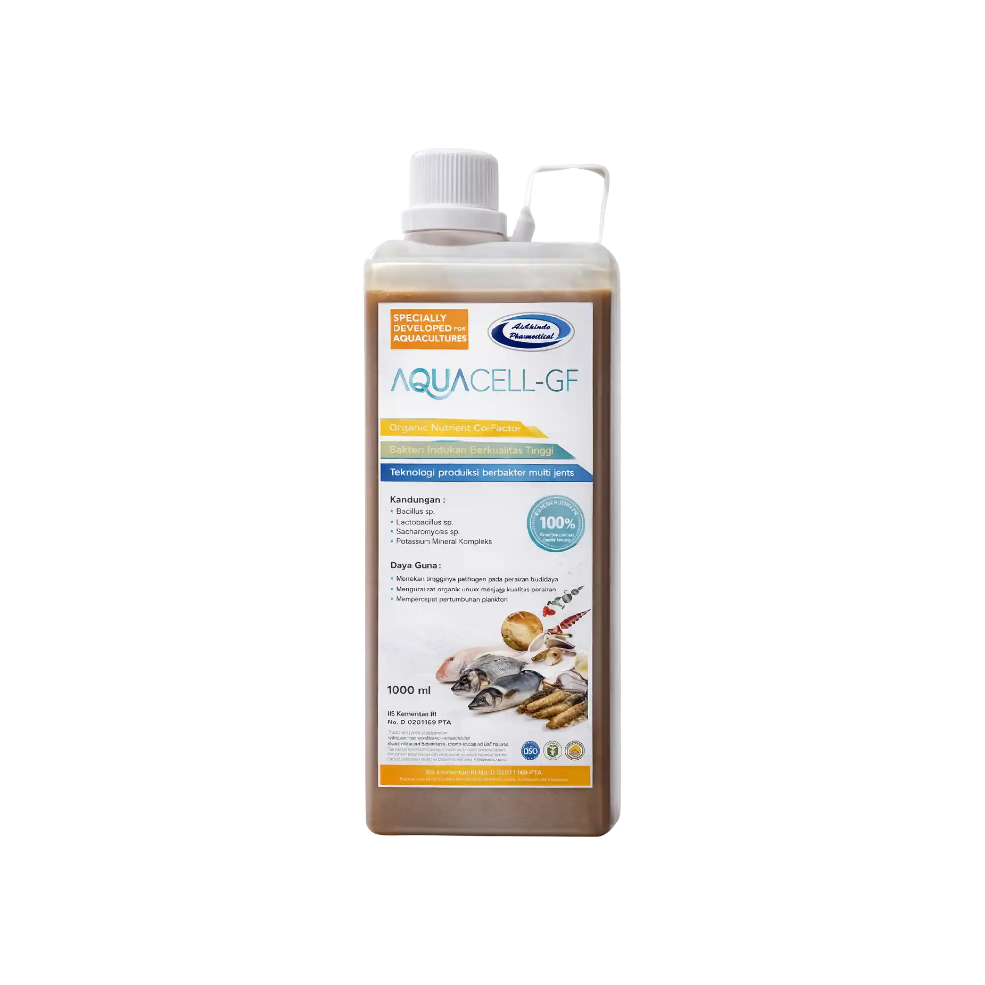 Suplemen Pakan Ikan dan Udang Aquacell GF - 1 L