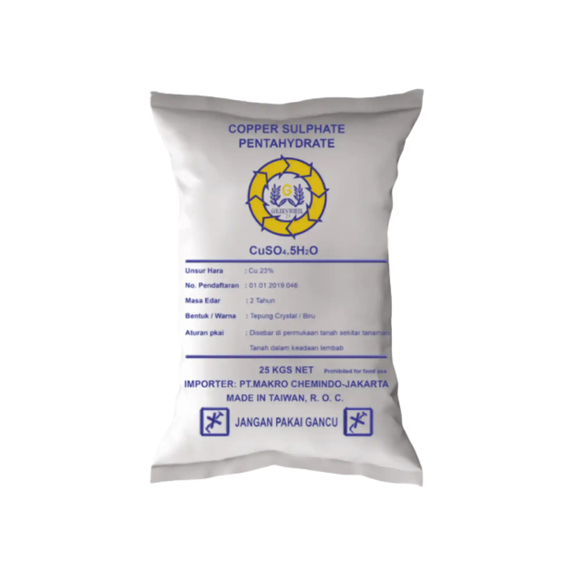 Cupri Sulfat Tambak (Copper Sulphate Pentahydrate) - 25 kg