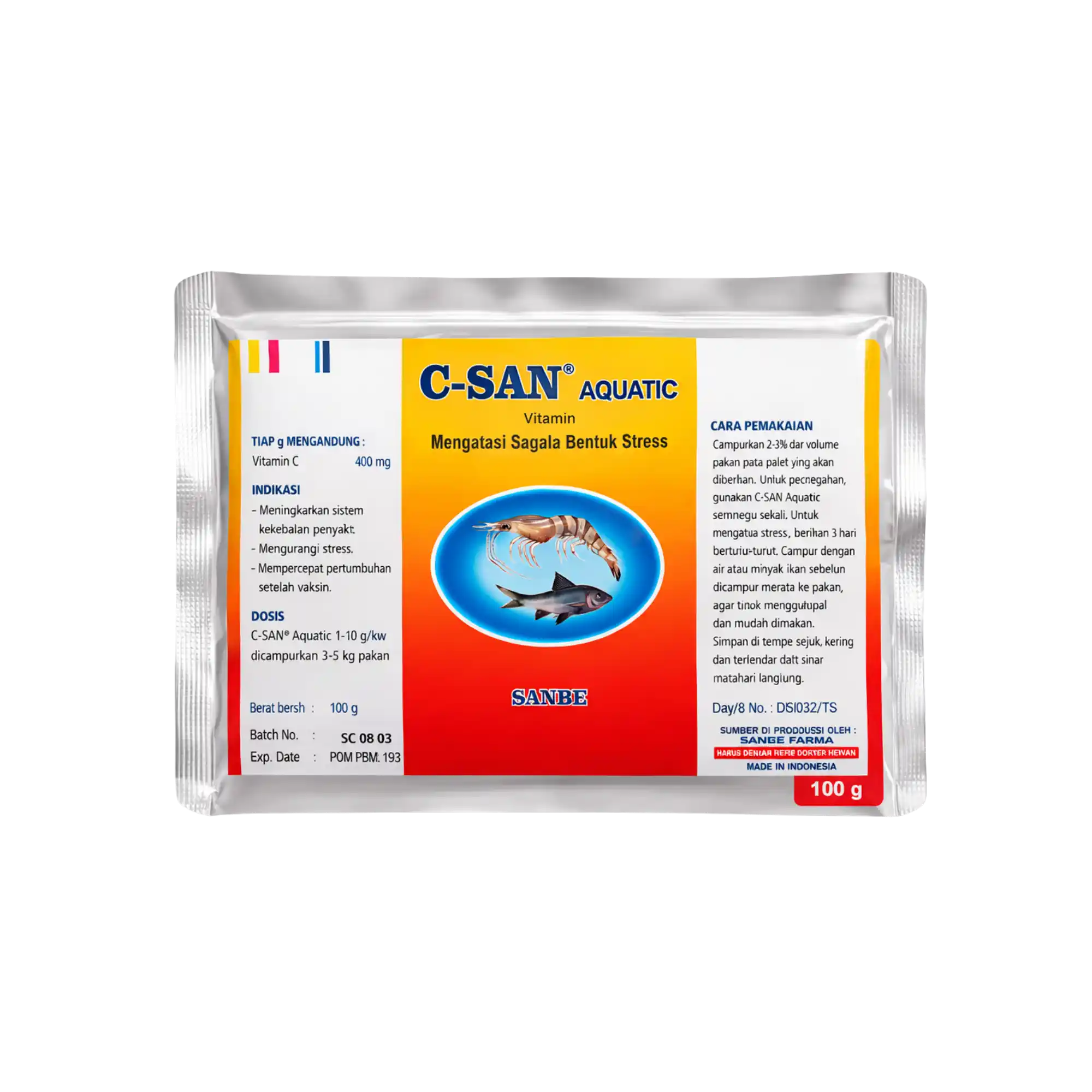 Vitamin Ikan C-San Aquatic Sanbe - 100 g