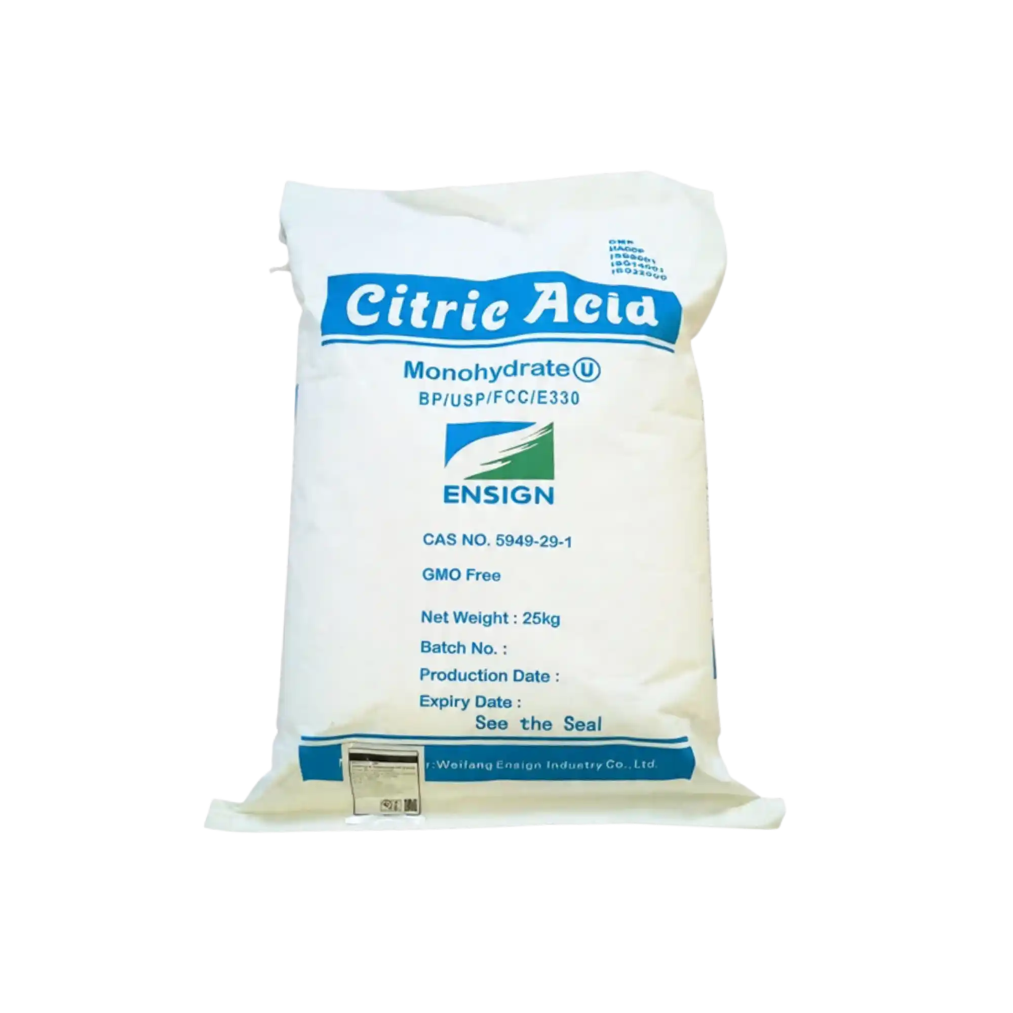 Citric Acid - 25 kg