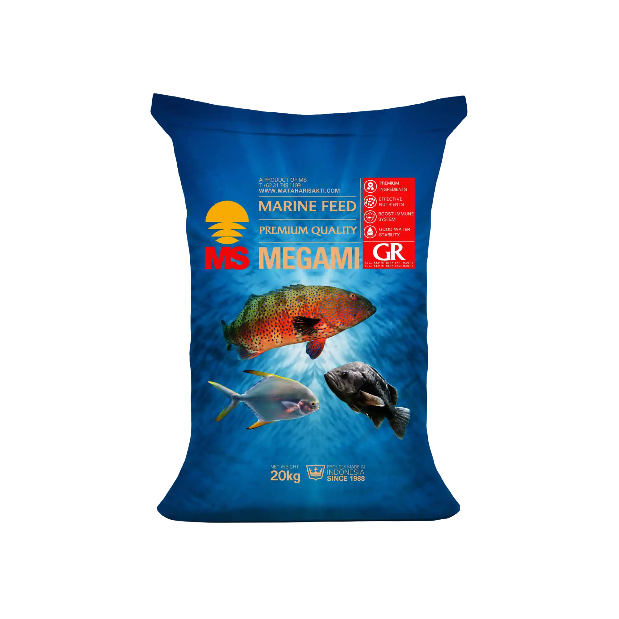 Pakan Kerapu Megami GR 3 - 20 kg