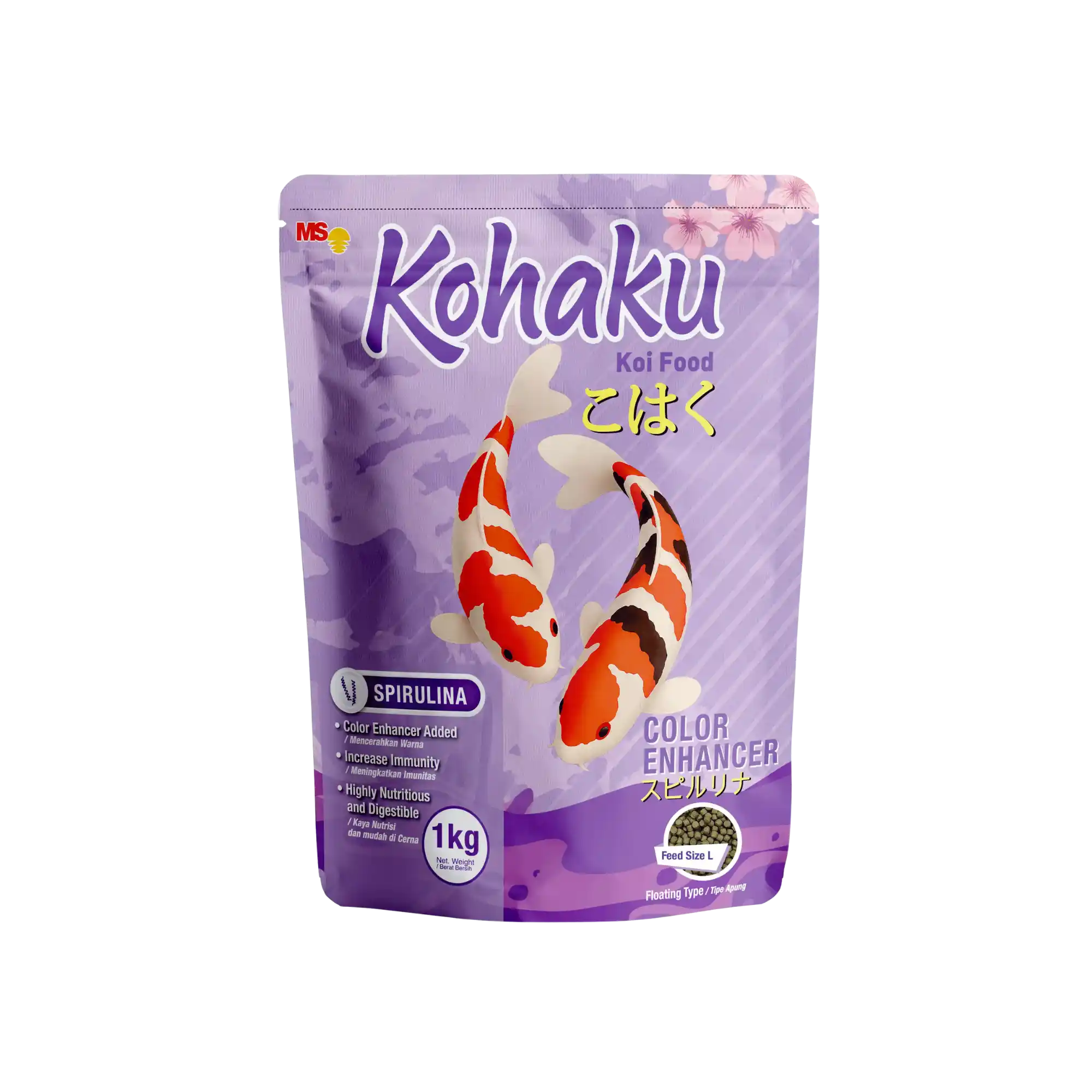 Pakan Ikan Koi Kohaku Spirulina - 1 kg